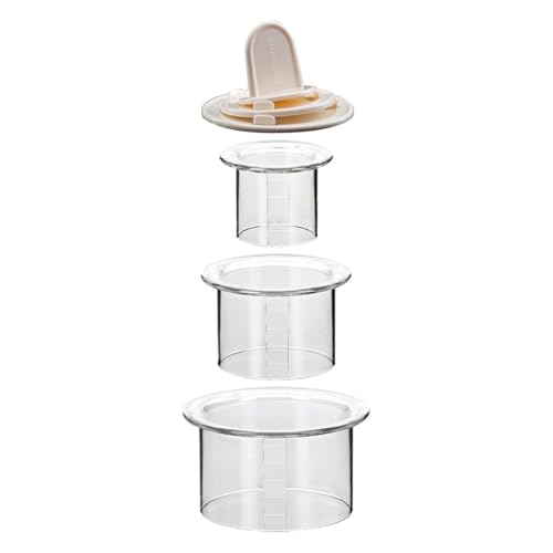 Tescoma   Set 3 Moldes de Emplatar Redondos Presto Foodstyle – Ø 10,5 x 6 cm   Aros de Cocina para Presentación   Plástico Resistente   Apto Lavavajillas