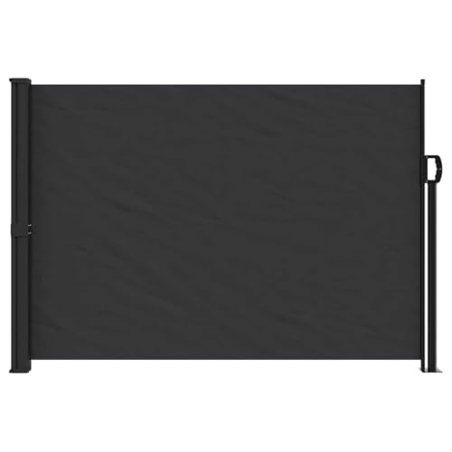 Store latéral extensible noir 140x300 cm en polyester et cadre robuste - 3