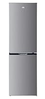 Hoover H-FRIDGE 300 Freestanding Fridge Freezer 60/40, 2 Doors, Total No Frost Technology, E Class, 247L Total Capacity, Internal Display, Integrated Handle, Silver, 54x60x181 cm - HOCH1T518EXK
