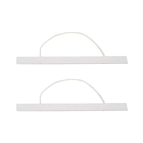 Semetall Juego de 2 marcos magnéticos para colgar pósteres de 12 pulgadas, colgador magnético de pintura para carteles, fotos, imágenes, color blanco