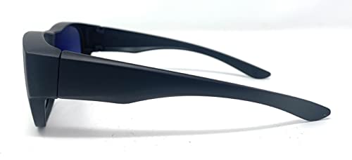 The Mirrored Fit Over Glasses, OTG, Polarized Unisex Wrap-Around Sunglasses for Men and Women3