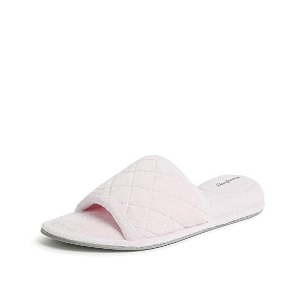 Dearfoams Women's Beatrice Terry Side Gore Slide Slipper