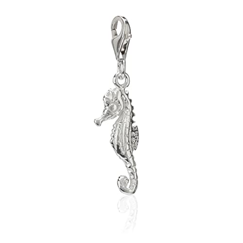 Dije de caballito de mar de plata para llevar el verano en tu pulsera
