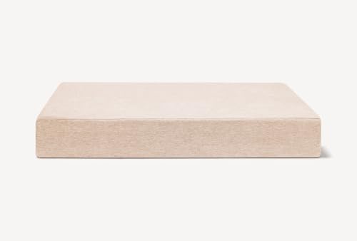 Image of Barker Beds Large Orthopedic Dog Bed - 7 inch Memory Foam Mattress - 50-70 lbs - Joint Pain & Arthritis Support - Washable Cover - 48 inchx30 inchx7 inch - Driftwood Linen