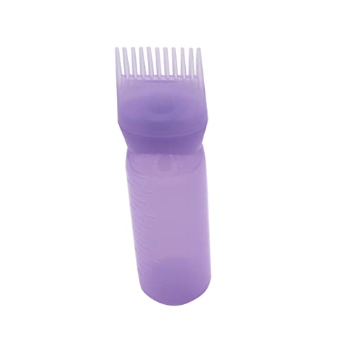 SunaOmni HaarfäRbeflasche Applikator HaarfäRbekamm Applikator HaarfäRbeflasche Mit Pinsel 120 Ml Lila Kammflasche Applikator HaarfäRbekamm Flasche Cover