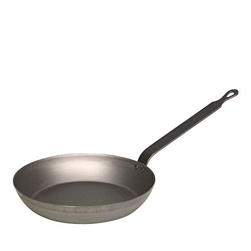 Riess, 0563-023 - Padella in ferro 20, diametro 20 cm, altezza 3,7 cm (con manico 13,6 cm), in ferro, metallica, padella