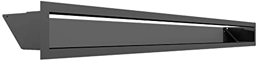 Grille d'extraction pour ventilation de cheminée KRATKI AIR graphite pour un salon chaleureux