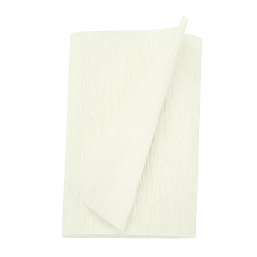 Image of MECCANIXITY Crepe Paper Roll 8.2ft Long 4 Inch Wide for Wedding Ceremony Various Large Festivals Decoration, Beige