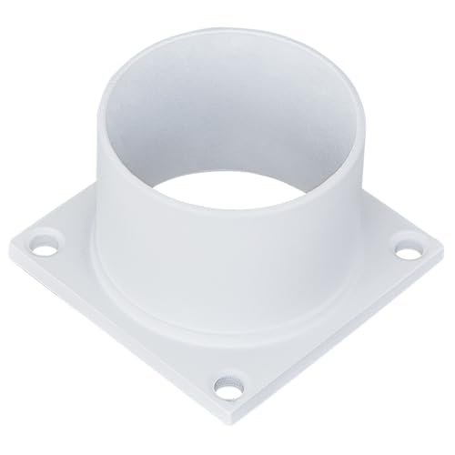 Design House 590059 Pier Base Round Mount in White, 3-Inch Fitter by Design House - Used condition - CA$12.32