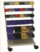 BLUEKITES Drug Trolley with 29 Bucket