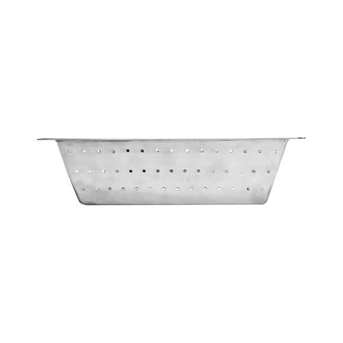 Colador cuadrado de acero inoxidable 10 x 10 x 3 pulg miniatura 3
