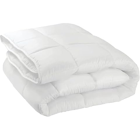 Comforter 1 Piece All Season Comforter Queen-90 x 92, 100% Soft Comfy Microfiber Down Alternative Comforter, Comforter Duvet Insert, Quilted Comforter Light Weight Comforter for Bedding in White Solid Cover