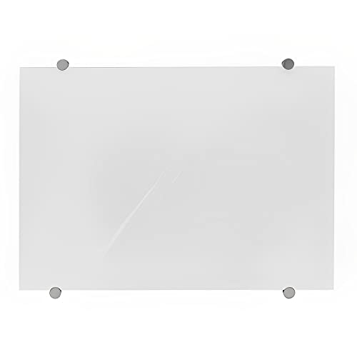 Lousa de Vidro Quadro Branco 120cm x 90cm Organizador Para Escritório Home Office Planner Estudo Pla