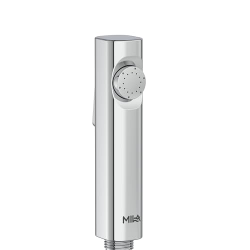 Image of Mila Health Faucet Jetspee | ABS Chrome Handheld Bidet Spray| with 1.2m SS304 Hose Pipe | Modern Jet Spray for Toilet Hygiene | Anti-Slip Grip, Leak-Free, Easy Install | Bathroom Fitting