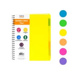 Cuadernos con divisiones Scatto de 120 FF: 6 libretas de 1 raya bien organizadas