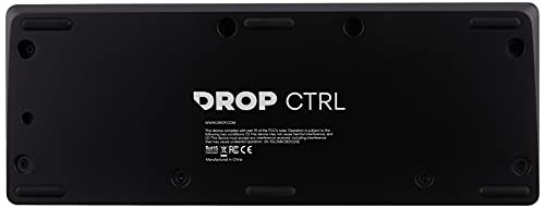 Drop Ctrl High-Profile Mechanical Keyboard — Tenkeyless Tkl (87 Key) Gaming Keyboard, Hot-Swap Switches, Programmable, Backlit Rgb Led, Usb-C, Doubleshot Pbt, Aluminum (Black, Barebones) #TOP3
