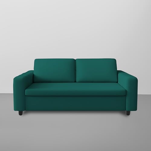 Image of Cisco 3 Seater Sofa Cum Bed for Home & Living Room (Pine) | Premium Fabric Modern Sofa Set | Comfortable Space-Saving Sofa Bed | Furniture for Home, Office & Living Room Decor