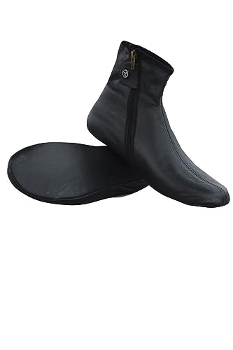 SABA INTERNATIONAL Leather Zipper Socks High Ankle Khuffs/Footwear.2