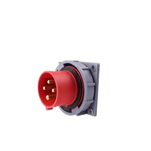 Base panel 4P 32A estanca IP67 enchufe industrial trifásico 220V 380V 2