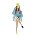 FANGCHENG DIY 1/64 Peint Girl Scène Setteurs Sigres Personnes Modèles pour Diorama Scène Bâtiment DIY Diorama (Color : Blue)