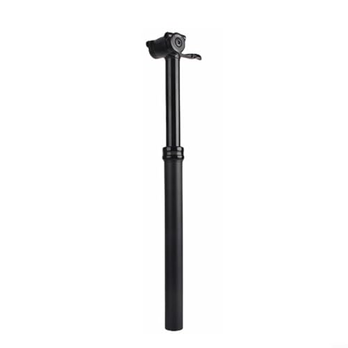 ZYNCUE Poste cuentagotas, tija telescópica de aleación de aluminio, impermeable, a prueba de polvo, tija ajustable de aire, control de altura sin esfuerzo y estabilidad (27.2 mm)