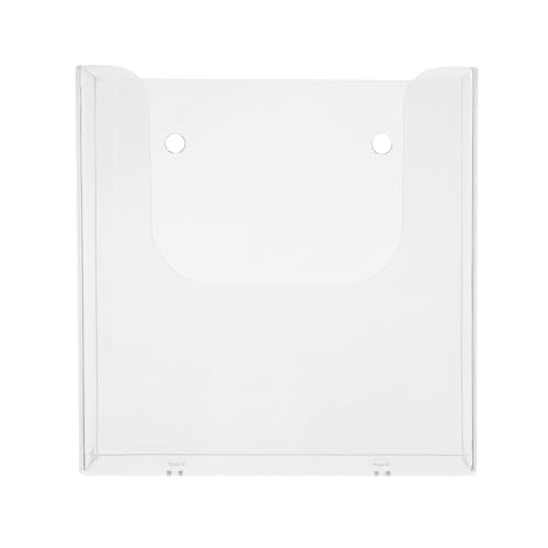 Abaodam 壁掛けファイルホルダー ブロシュアスタンド 透明プラスチック製 書類収納ラック オフィス用 壁掛けマガジンラック 簡単整理 ファ