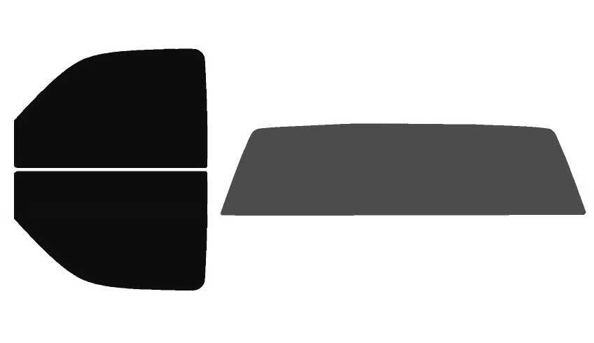 The Tint Effect Precut Window Tint Kit Compatible with Chevrolet Silverado 2500 Regular 2-Door Cab Truck (2000-2007)(Full Truck 5% Front / 30% Rear and Solid Rear) Automotive Film