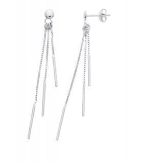 Boucles d'oreilles Or Blanc AMBRA 375/00 : bijou intemporel pour femme en or précieux