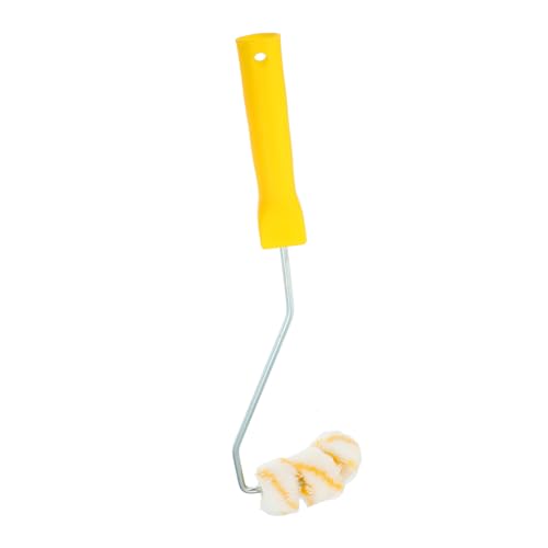 ORFOFE Rodillo para Pintar Tuberías con Ruedas Cepillo para Superficies Cilíndricas y Curvas Material Goteos para Pintura Barras y Molduras