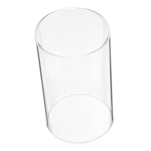 Cabilock Candle Shade Jar Candle Holders Hurricane Glass Candle Holder Both Household Decor Clear Candle Cover Replacement Candle Cover Wedding Decor Cylinder Tube High Borosilicate Glass