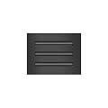 BUILDMART - 8x6 Modern AC Vent Cover - Decorative Black Aluminum Air Vent - Standard Linear Slot Diffuser - Heating and Cooling Register Grille for Ceiling, Walls & Floors - Texas Buildmart