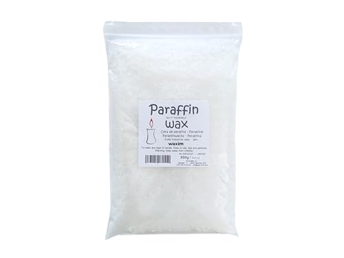 WAXIM. Cera de parafina para velas 950g en perlas. Artesanales, velas caseras, DIY, manualidades, parafina refinada, granulos, perlas, velas decorativas, blanca, economica.