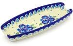 Polmedia Polish Pottery Corn Tray - Aster Patches Pattern Handmade in Boleslawiec Poland by Ceramika Bona + Certificate of Authenticity