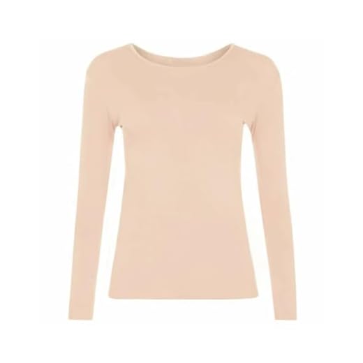 Gum & Berries T-shirt uni à manches longues et col rond pour fille - Beige - 13 ans