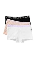 Bonds Girls’ Underwear Shortie - 3 Pack, Black, Grey, Nude & White (3 Pack), 2/3