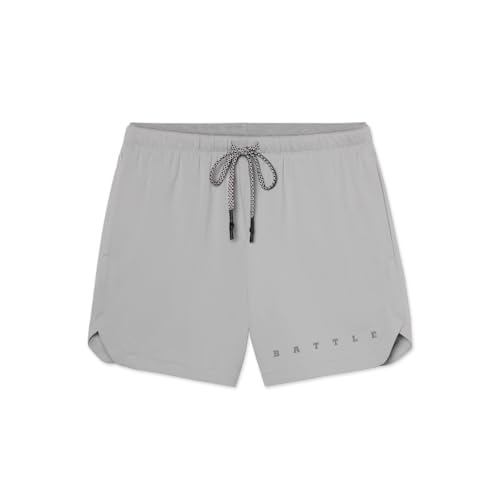 Battle Sports Fly 2.0 Kids Athletic Shorts, Grey, Small