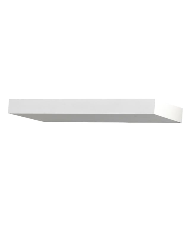 Applique LED interieur alu blanc Guia Fabas Luce luminaire mural moderne salon couloir 32cm