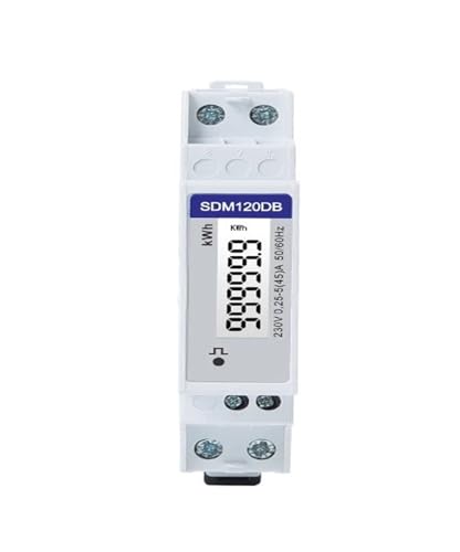Compteur d'énergie SDM120DB monophasé rail DIN rétroéclairé pour un contrôle précis