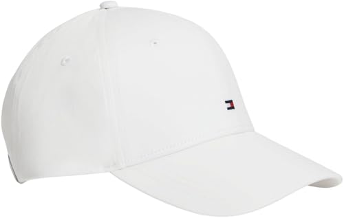 Tommy Hilfiger Herren Th Flag Cotton 6 Panel Cap Am0am13008 Verschluss, White (Ecru), Einheitsgröße