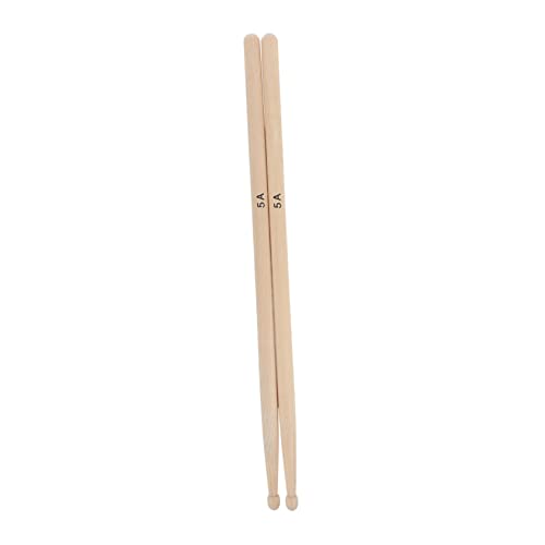 Par de baquetas para batería de arce 5A beige miniatura 1