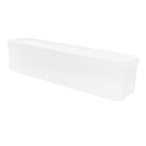 VALICLUD Caja de Almacenamiento para Alimentos con Tapa Contenedor Apilable para Verduras como Cebollino y Cilantro Resistente y Fácil de Limpiar para Frigorífico y Congelador Organizador