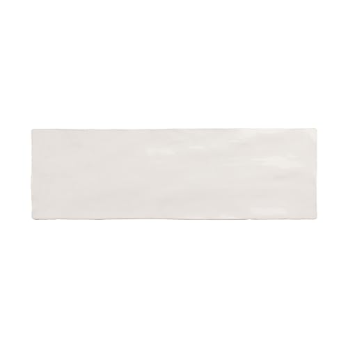 38-Pack 2.5 x 8-in. White Polished Ceramic Subway Wall Tile