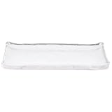 Toyvian Bandeja de Vidrio Transparente Pequeña para Sushi y Postres, Plato Rectangular de Vidrio Liso para Servir Comida, Vajilla de Restaurante, Adecuado para Almacenar y Presentar