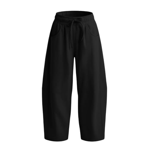 Shamonaty Barrel Sweatpants Women Wide Leg Baggy Drawstring Y2K Track Pants - image 5