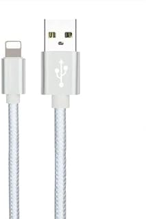 AA-TECH Silver iPhone Charger Cable, iPhone Charger Braided Long iPhone Charger Lead USB Fast Charging Cable Compatible with iPhone 11/Pro/Xs Max/X/8/7/Plus/6S/6/SE/5S iPad and More