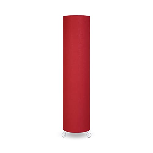 Image of Cotton Fabric Floor Lamp for Bedroom's Desk Lamp for LivingRoom, Bed Room, Office | Night Stand Dimmable Room Floor Lamp for Reading Corner Lamp (Red)