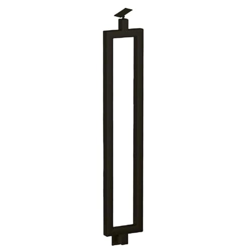 Rampe de garde-corps rectangulaire design noir et doré de prestige