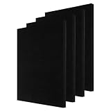 Cabilock 4 Stück Teiliges Verpackungs füllmaterial aus Schwarzem Schaumstoff Stoßdämpfend Vielseitig Zuschneidbar für Glaswaren Elektronikversand Sichere Polsterung