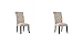 Signature Design by Ashley Tripton Classic Tufted Upholstered Armless Dining Chair, Set of 2, Beige