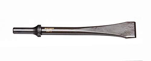 Image of Mayhew Tools 31976HT Pneumatic Scraper, 1-1 /8 inch x 8 inch Hang Tag, Black Oxide Finish